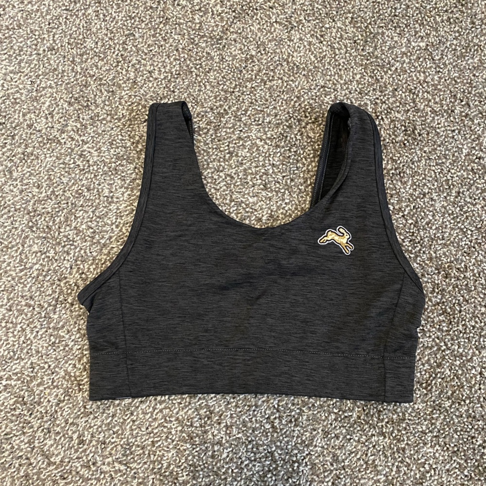 Tracksmith session sports bra, navy, size small